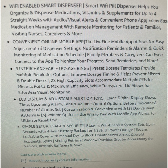 Live Fine Smart Pill Dispenser - Picture 3 of 7